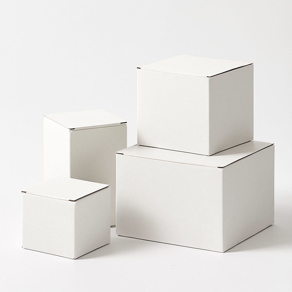 White Cardboard Boxes - Image 1